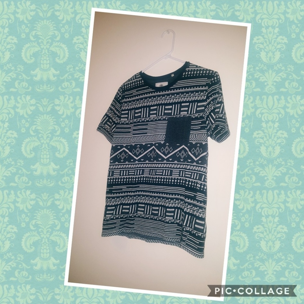 Black and White pocket tee